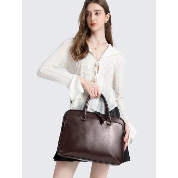 New Large Capacity Bag Simple Leather - Image 4