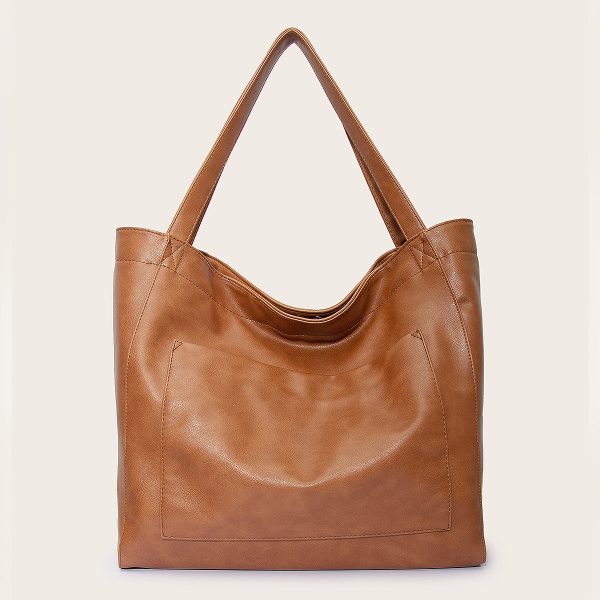 Women's Big Bag Strap Soft Leather Portable Shoulder - Image 8