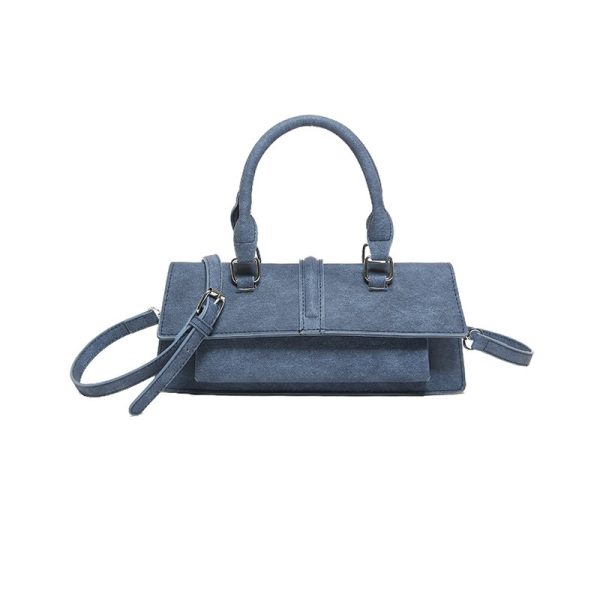 Fashion Crossbody Western Style Handbag Solid Color Simple - Image 6