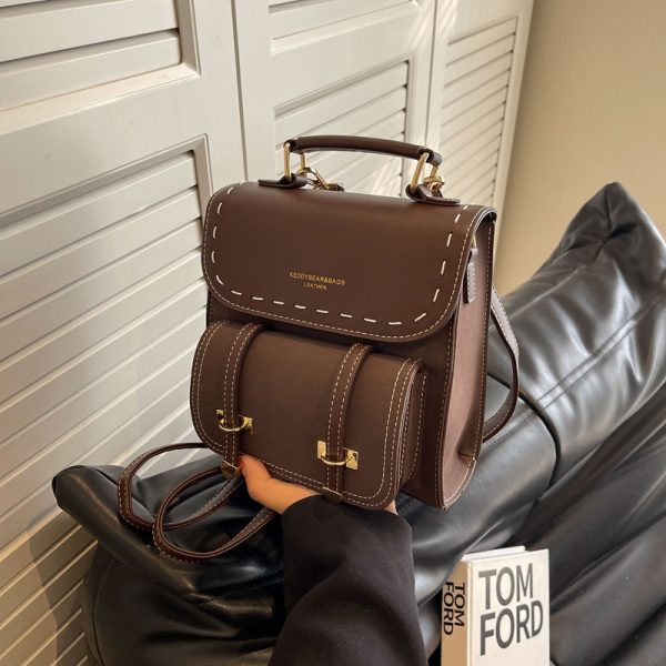 Retro Style Fashionable Backpack Casual Women - Image 4