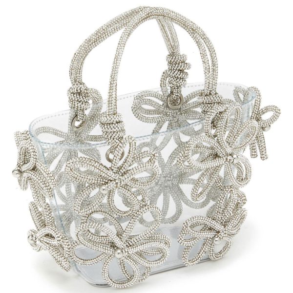 New Women's Diamond Inlaid Rhinestone Flower Handbag - Image 4