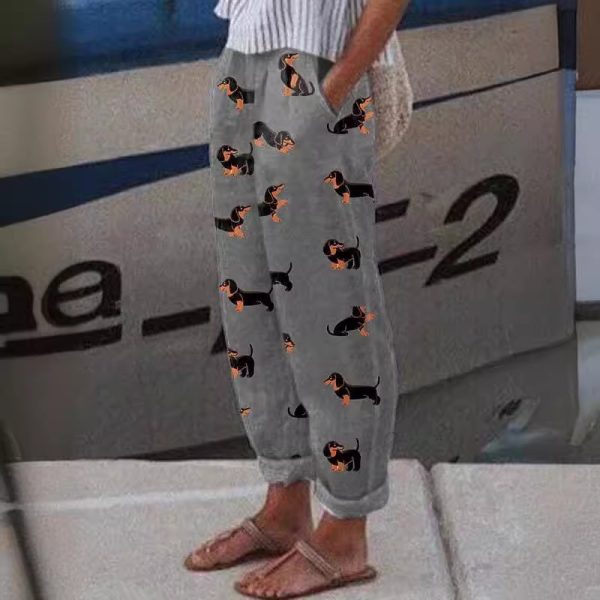 New Casual 3D Digital Printing Drawstring Trousers
