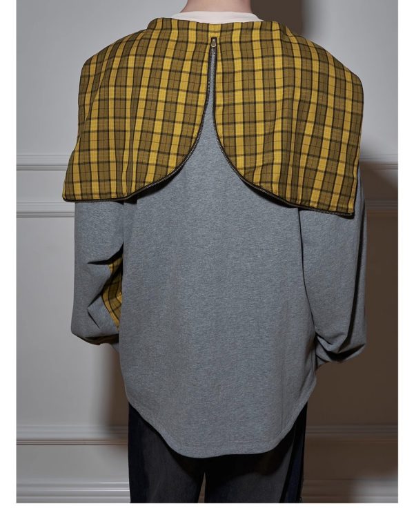 Cotton Hooded Cloak Shirt For Men And Women - Image 2