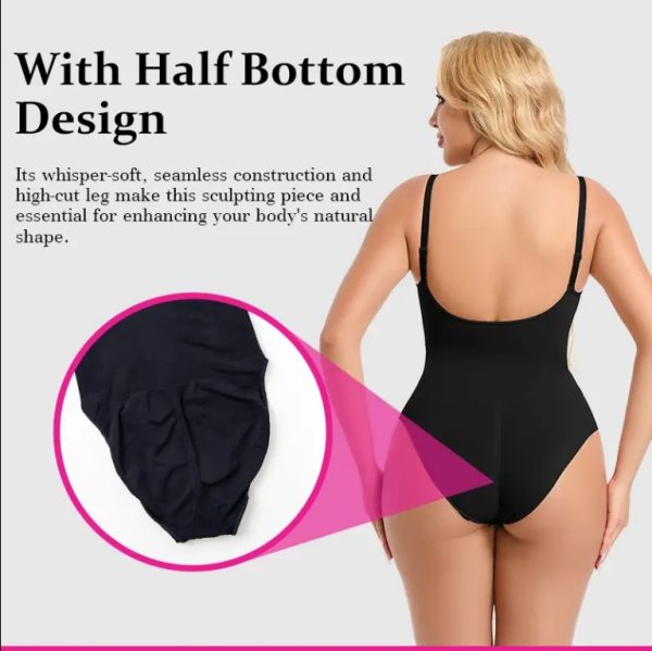 SEAMLESS One Piece Bodyshaper Ladies Shapewear Swimsuit Solid Color Stretch Full Bust Nylon Spandex Bodyshaper For Woman - Image 7