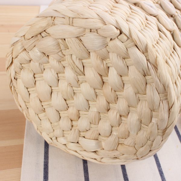 Women's Fashion Casual Natural Shell Bucket Woven Bag - Image 4