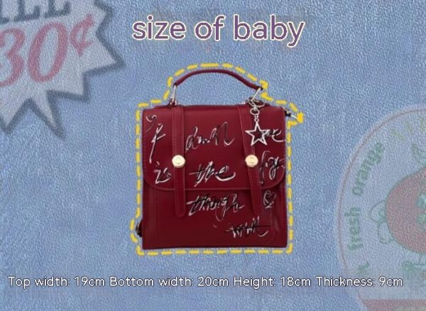 Girls Retro American English Backpack - Image 3