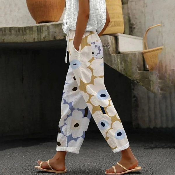 New Casual 3D Digital Printing Drawstring Trousers - Image 8