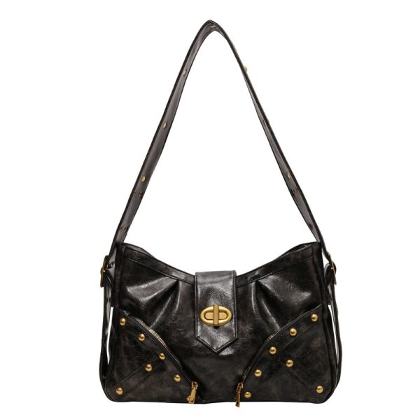 High Sense Heavy Industry Rivets Y2g Hot Girl Underarm Bag - Image 5