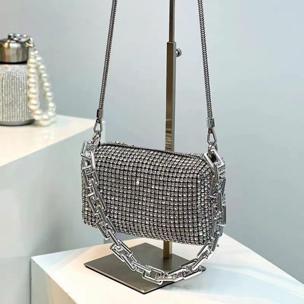 Fashion Diamond Bag Handheld Crossbody - Image 3