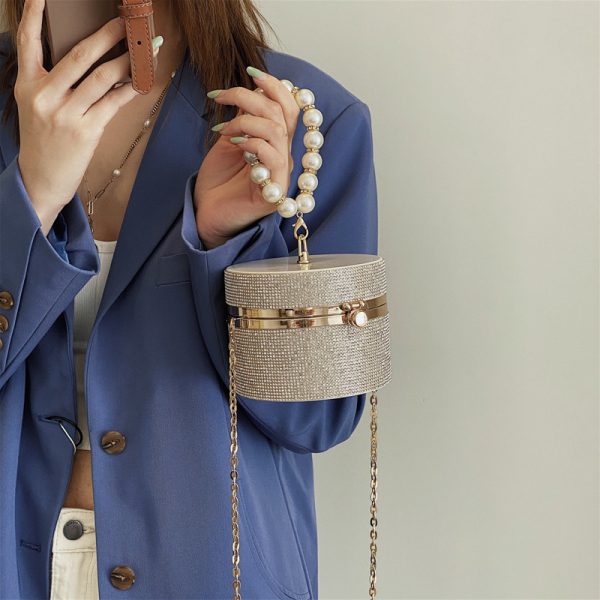 Fashion Pearl Portable Bucket Bag - Image 5
