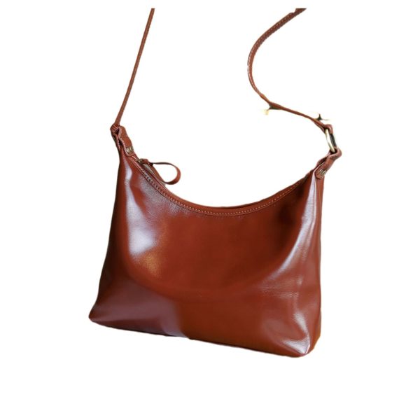 Vegetable Tanned Full-grain Leather Cowhide Minority All-match Women's Bag - Image 5