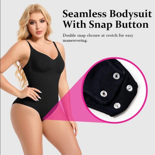 SEAMLESS One Piece Bodyshaper Ladies Shapewear Swimsuit Solid Color Stretch Full Bust Nylon Spandex Bodyshaper For Woman - Image 8