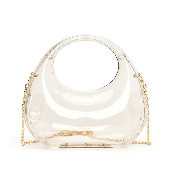 Acrylic Small Size Gold Handbag Chain Shoulder Oblique - Image 9