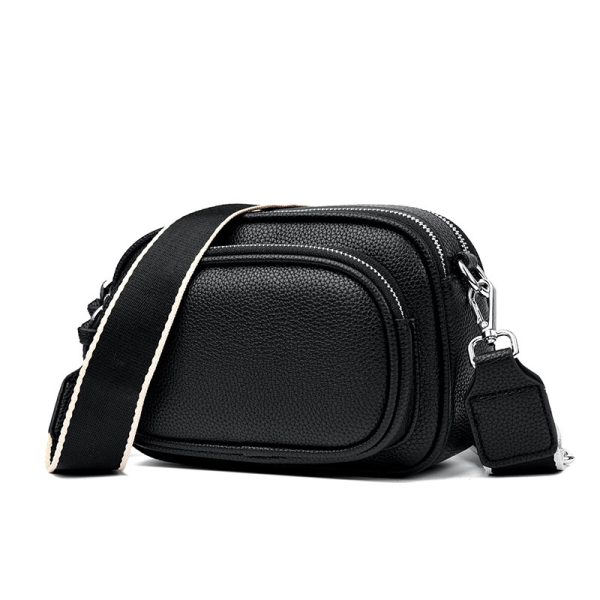 Simple And Versatile Crossbody Texture Multi-layer Small Square Bag - Image 3
