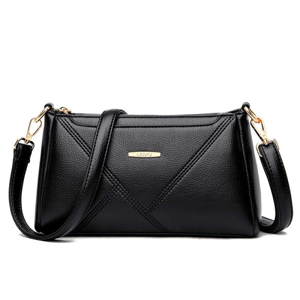 Texture Soft Leather Crossbody Bag Fashion Lady - Image 6