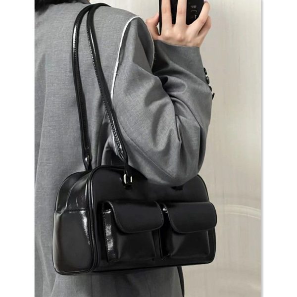 Women's Bag Retro College Large Capacity Casual Tote Bag - Image 3