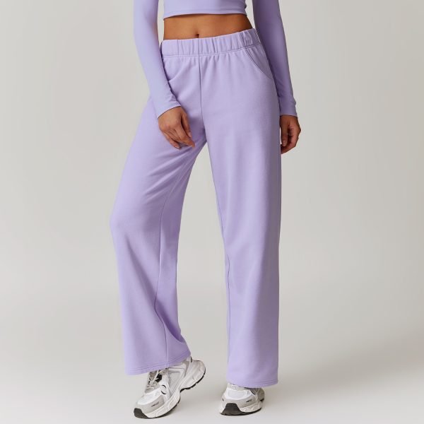 Outdoor Sports Straight High Waist Slimming Casual Pants