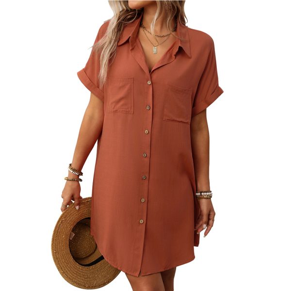 Women's Striped Cotton And Linen Dress Shirt - Image 5