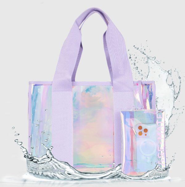 Iridescent Transparent Thickened Women's PVC Handbag - Image 5