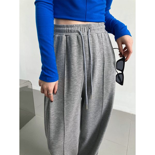 Sports Female Loose Casual Elastic Waist Wide Leg Pants - Image 2