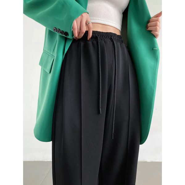 Sports Female Loose Casual Elastic Waist Wide Leg Pants - Image 8