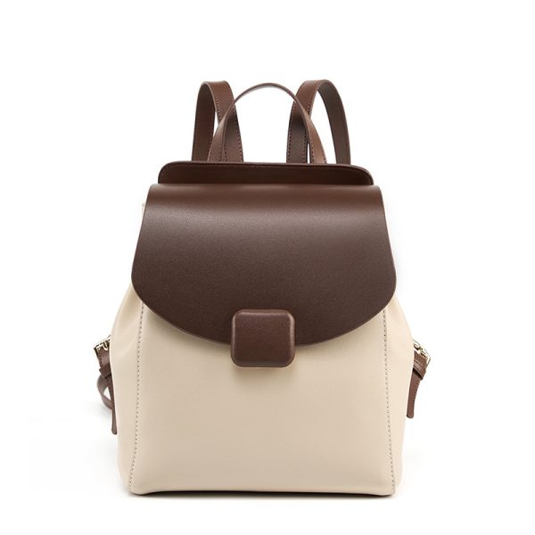 New Women's Small Backpack Leather Travel Travel Light Large Capacity - Image 6