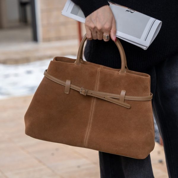 High-grade Suede Retro Easy Matching Commuter Frosted Portable Shoulder Crossbody Bag - Image 2