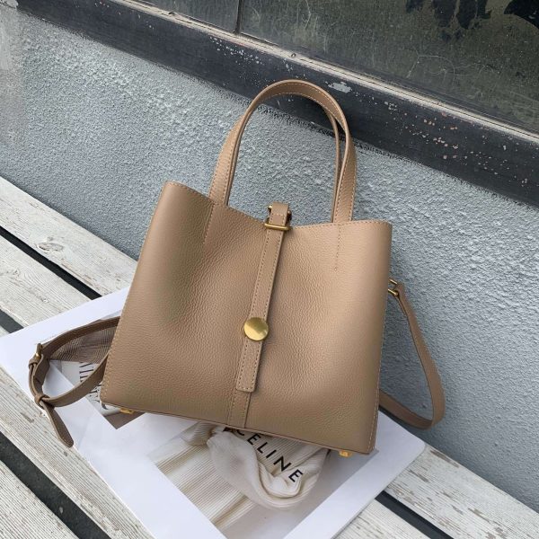 First Layer Cowhide Tote Genuine Leather Women - Image 2