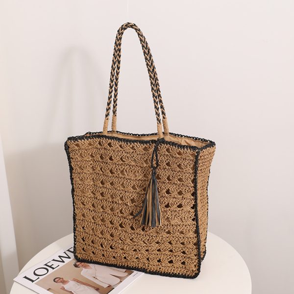 Handmade Woven Bag For Women's Seaside Vacation - Image 4