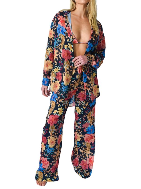 Loose Printed Shirt Women's Suit - Image 5