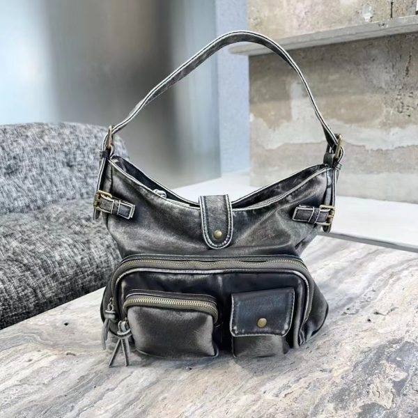 Retro High-grade Texture Multi-pocket Motorcycle Bag - Image 7