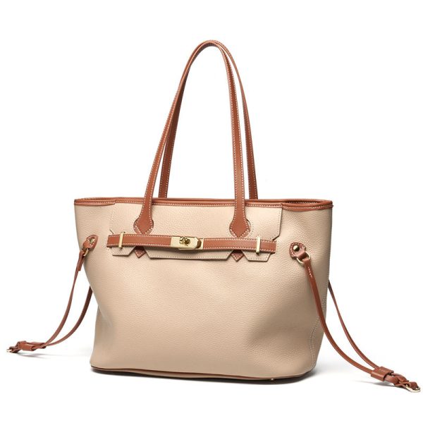 High-grade Genuine Leather Women's Bag Simple Texture Large Capacity - Image 7