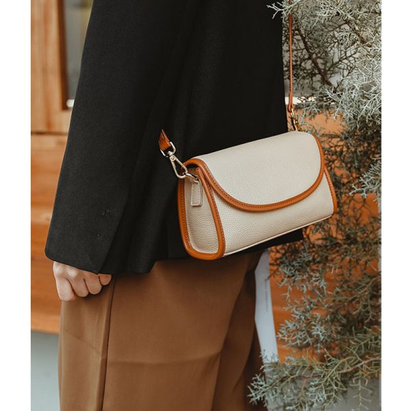 Fashionable Stylish Contrast Color Niche Style Crossbody Bag - Image 9