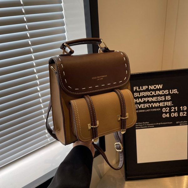 Retro Style Fashionable Backpack Casual Women - Image 7