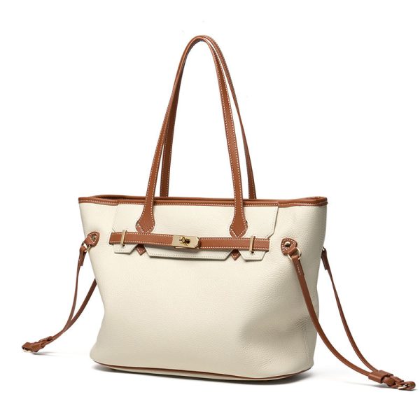 High-grade Genuine Leather Women's Bag Simple Texture Large Capacity - Image 6