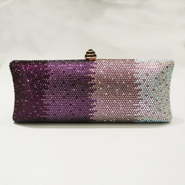 Gradient Rhinestone Women's Dinner Clutch Shoulder Bag - Image 2