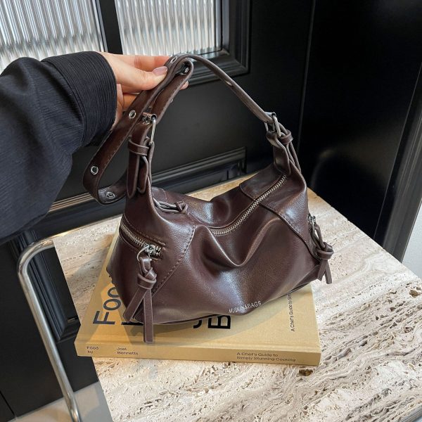 Retro Small Bags Women's Popular Crossbody Underarm Bag - Image 4