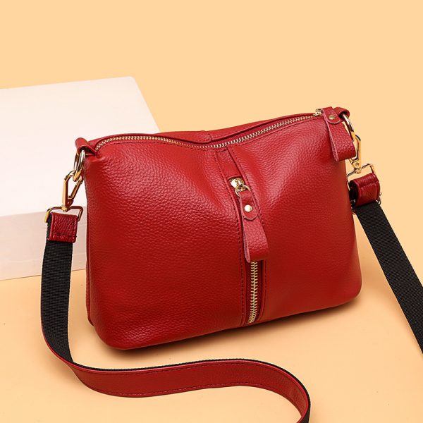 Small Square Bag Fashion Top Layer Cow Leather - Image 2