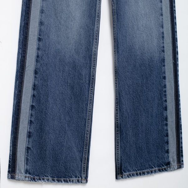 Versatile Mid-waist Straight Wide Leg Denim Trousers - Image 4