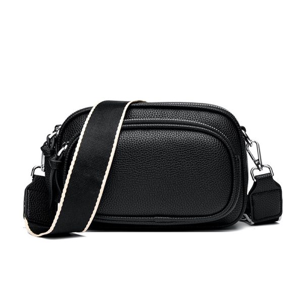 Simple And Versatile Crossbody Texture Multi-layer Small Square Bag - Image 2