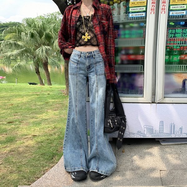 American Design High Waist Bootcut Jeans - Image 2