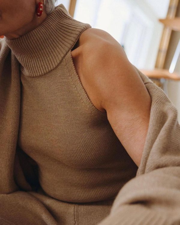 Turtleneck Single-breasted Wool Ladies Three-piece Set Pack - Image 9