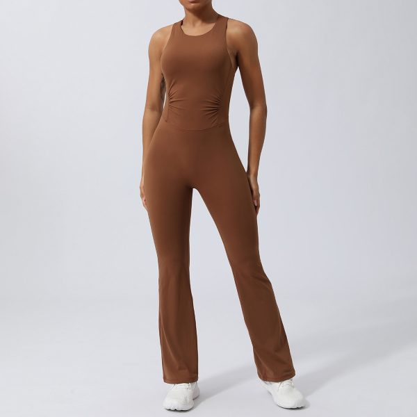 Skinny Yoga Clothes Sports Workout Clothes Hip-lift And Belly Shaping Micro-pull Dance Yoga Jumpsuit - Image 4
