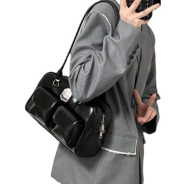 Women's Bag Retro College Large Capacity Casual Tote Bag - Image 6