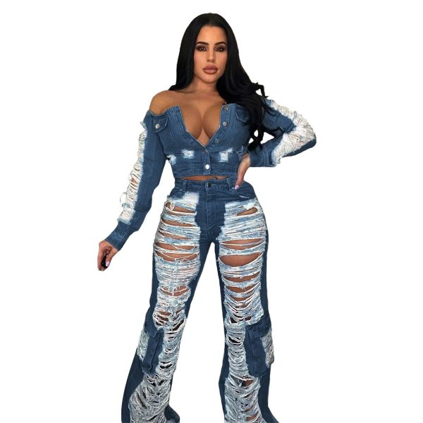 Women's Fashion Individual Casual Ripped Jeans - Image 2