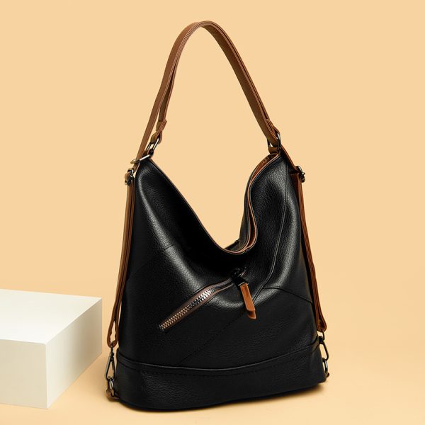 Soft Leather Fashion Shoulder Large Capacity Women's Bag - Image 6