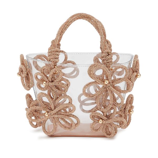 New Women's Diamond Inlaid Rhinestone Flower Handbag - Image 5