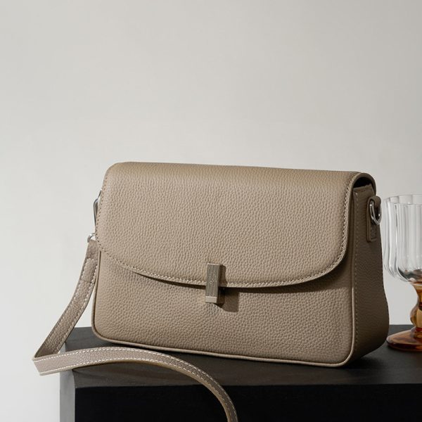 Large Capacity Genuine Leather Crossbody Bag For Women 2025 Graceful And Fashionable Genuine Cowhide - Image 4