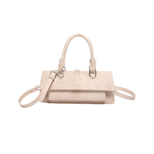 Fashion Crossbody Western Style Handbag Solid Color Simple - Image 9