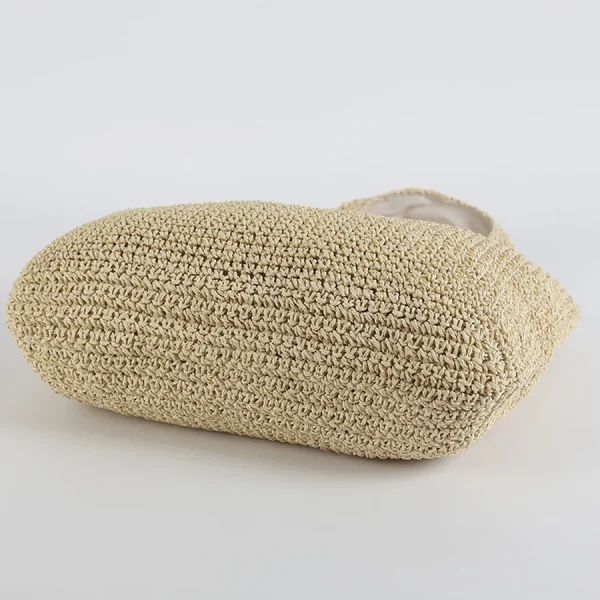 Fashion Straw Women Shoulder Bags Paper Woven Female Handbags Large Capacity Summer Beach Straw Bags Casual Tote Purses 2022 - Image 4
